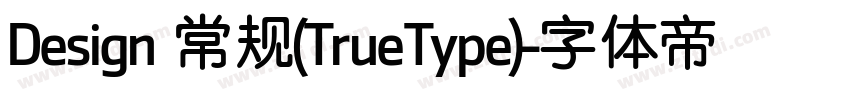 Design 常规(TrueType)字体转换
